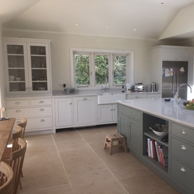 Classic & elegant framed shaker style hand painted kitchen